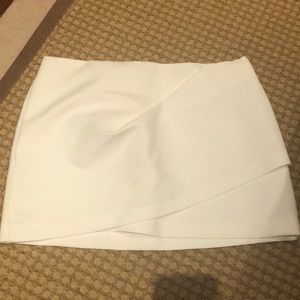 Zara white mini skirt